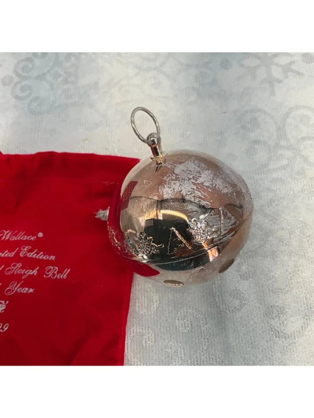 Wallace‎ Limited Edition Annual Sleigh Bell 29th Year 1999 Christmas Ornament